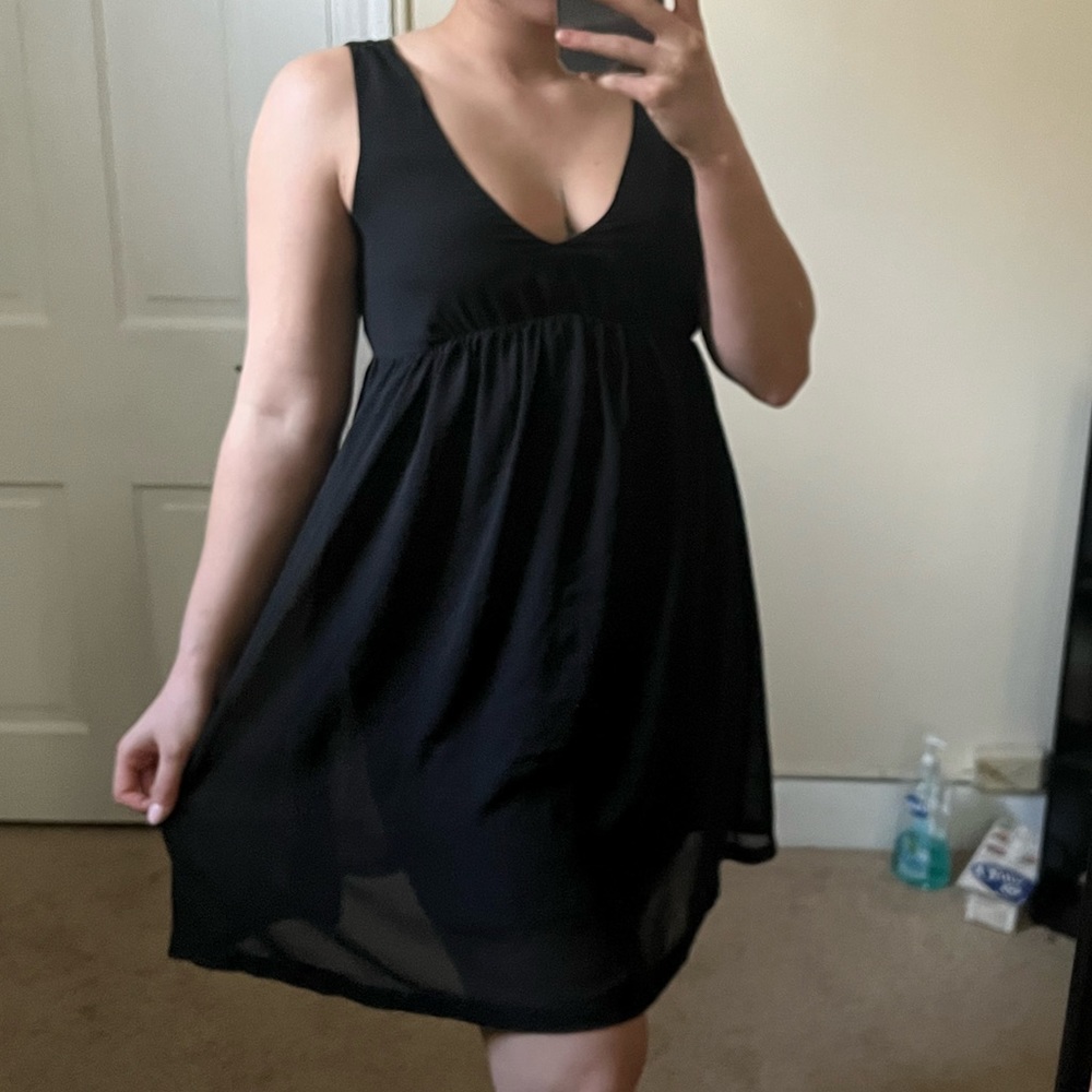 American Eagle Black Babydoll Dress